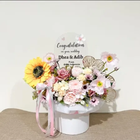 Bloom Box Akrilik Ucapan Wedding Pati Kota